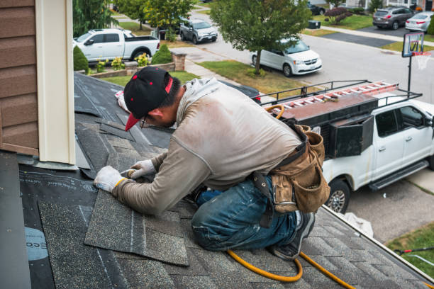 Professional Roofing technician working in Dundee, IL